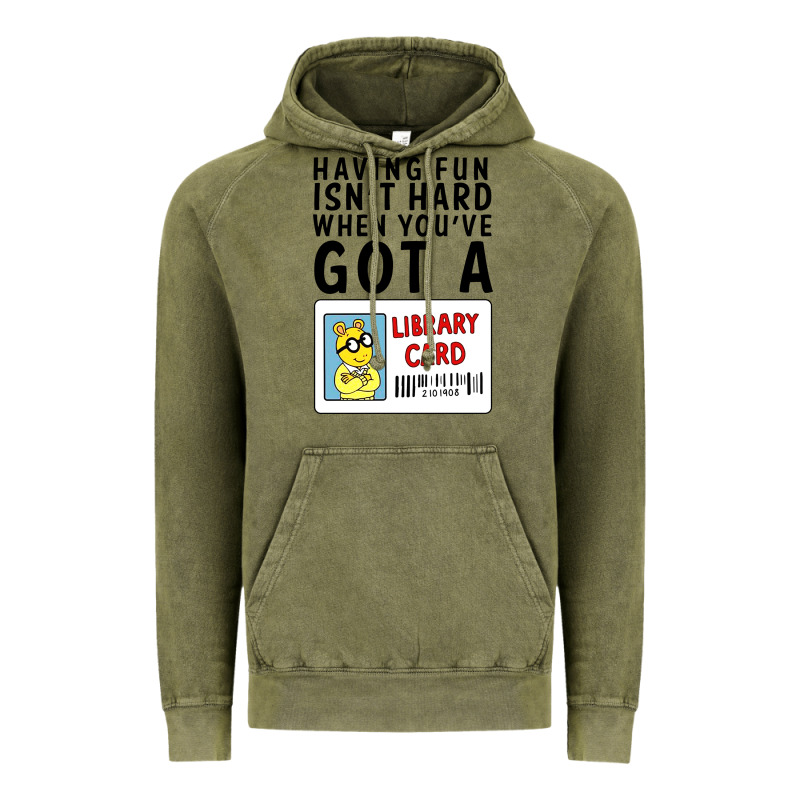 Arthur Library Card Classic Rachelrae09 Vintage Hoodie by artisFamous | Teevron
