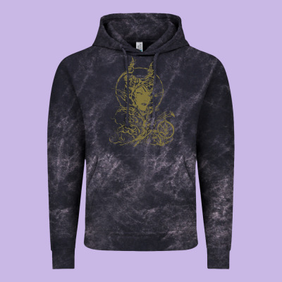 Sleeping Beauty Maleficent Crow Branchesy Vintage Hoodie Designed By Artisfamous