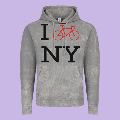 I Bike Ny Funny Bike Vintage Hoodie Designed By Artisfamous