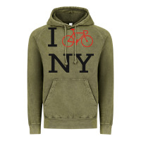 Vintage Olive i bike ny funny bike Vintage Hoodie - artisFamous