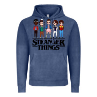 Vintage Denim stranger kids Vintage Hoodie - artisFamous