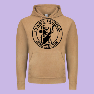 Cowboy Fast Draw Association Vintage Hoodie Designed By Artisfamous