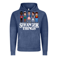Vintage Denim stranger kids Vintage Hoodie - artisFamous
