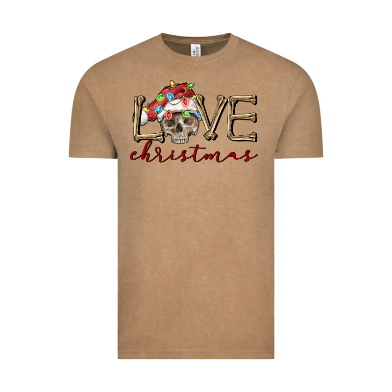 Skull Love Christmas Vintage Tee by FaDigitalArtStudio | Teevron
