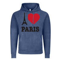 Vintage Denim i love paris eiffel tower funny Vintage Hoodie - artisFamous