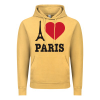 Vintage Mustard i love paris eiffel tower funny Vintage Hoodie - artisFamous