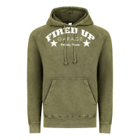 Vintage Olive fired up garage Vintage Hoodie - artisFamous