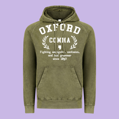 Funny English Grammar Nerd Vintage Hoodie Designed By Artisfamous