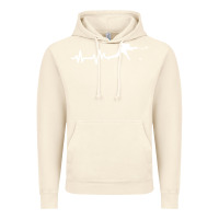 Vintage Artic hockey player heartbeat ice Vintage Hoodie - artisFamous