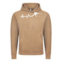 Vintage Coffee hockey player heartbeat ice Vintage Hoodie - artisFamous