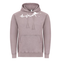 Vintage Zinc hockey player heartbeat ice Vintage Hoodie - artisFamous