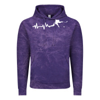 Cloud Purple hockey player heartbeat ice Vintage Hoodie - artisFamous