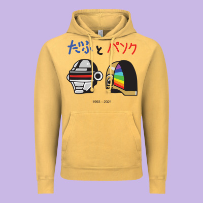 Daftpunk Japanese Vintage Hoodie Designed By Artisfamous