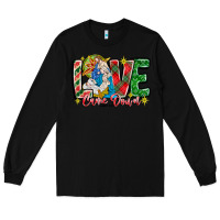 Black Love Came Down Long Sleeve Tee - CowhideDigitalArt