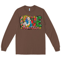 Chestnut Love Came Down Long Sleeve Tee - CowhideDigitalArt