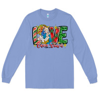 Colony Blue Love Came Down Long Sleeve Tee - CowhideDigitalArt