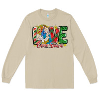 Mushroom Love Came Down Long Sleeve Tee - CowhideDigitalArt