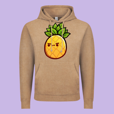 Pineapple Fruits Vintage Hoodie Designed By Artisfamous