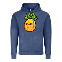 Vintage Denim pineapple fruits Vintage Hoodie - artisFamous