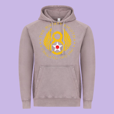 Mighty Eighth   8th Anniversary Vintage Hoodie Designed By Artisfamous
