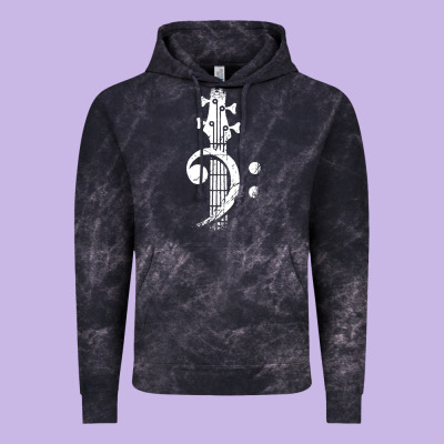 Musical Guitar Bass Vintage Hoodie Designed By Artisfamous