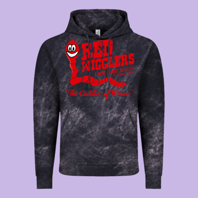 Red Wigglers Vintage Hoodie Designed By Artisfamous