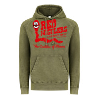 Vintage Olive red wigglers Vintage Hoodie - artisFamous