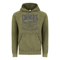 Vintage Olive Sarah Connor's Club - Gym & Fitness Vintage Hoodie - artisFamous