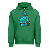 Emerald turquoise arrowhead Urban Hoodie - Jasminsmagicworld