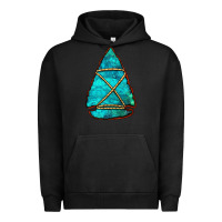 Pigment Black turquoise arrowhead Urban Hoodie - Jasminsmagicworld