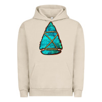 Pigment French Oak turquoise arrowhead Urban Hoodie - Jasminsmagicworld