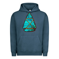 Pigment Midnight Navy turquoise arrowhead Urban Hoodie - Jasminsmagicworld
