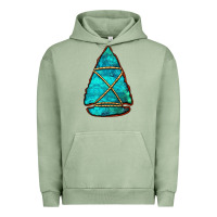 Pigment Oil Green turquoise arrowhead Urban Hoodie - Jasminsmagicworld