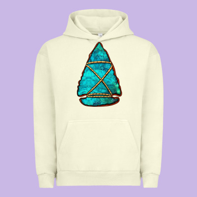 Turquoise Arrowhead Urban Hoodie Designed By Jasminsmagicworld