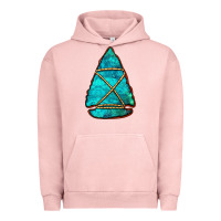 Pigment Salmon turquoise arrowhead Urban Hoodie - Jasminsmagicworld