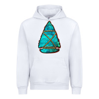 White turquoise arrowhead Urban Hoodie - Jasminsmagicworld