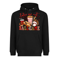Black take me out to the ball game baseball Heavyweight Hoodie - Jasminsmagicworld