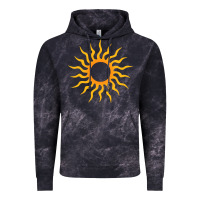 Cloud Black tribal sun Vintage Hoodie - artisFamous