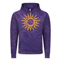 Cloud Purple tribal sun Vintage Hoodie - artisFamous