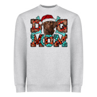 Heather Grey dog mom christmas with labrador Heavyweight Sweatshirt - RanaPortraitStore