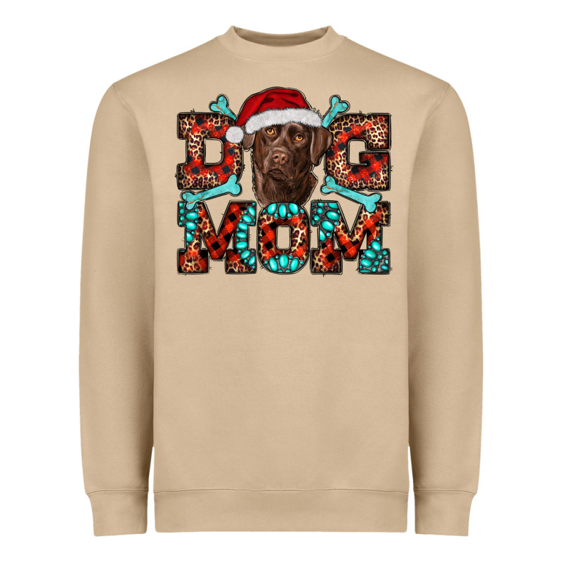 Dog Mom Christmas With Labrador Heavyweight Sweatshirt by RanaPortraitStore | Teevron