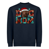Navy dog mom christmas with labrador Heavyweight Sweatshirt - RanaPortraitStore