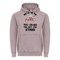 Mess With The Crabo You Get The Stabo Vintage Hoodie | Teevron
