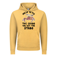 Vintage Mustard mess with the crabo you get the stabo Vintage Hoodie - artisFamous