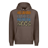 Coffee husband daddy protector hero Premium Hoodie - Artiststas