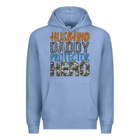 Colony Blue husband daddy protector hero Premium Hoodie - Artiststas