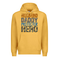 Mustard husband daddy protector hero Premium Hoodie - Artiststas