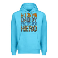 Ocean Blue husband daddy protector hero Premium Hoodie - Artiststas
