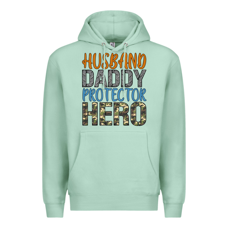 Husband Daddy Protector Hero Premium Hoodie by Artiststas | Teevron