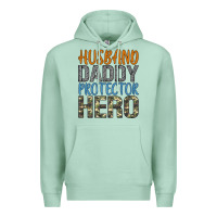 Seafoam husband daddy protector hero Premium Hoodie - Artiststas